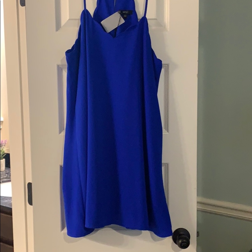 Beautiful blue scalloped dress